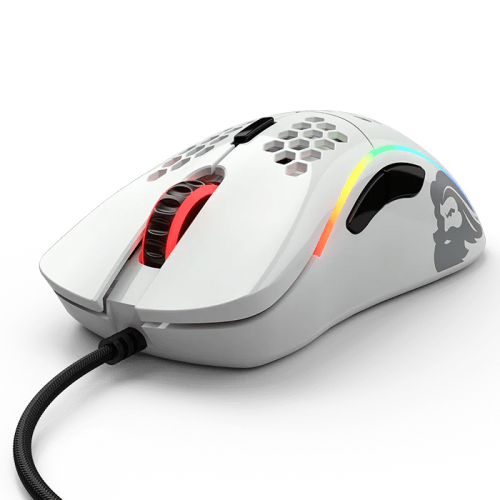 Glorious Model D GLRGD-GWHITE 12000 DPI 6 Tuş RGB Optik Parlak Beyaz Kablolu Gaming (Oyuncu) Mouse