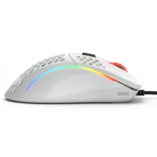 Glorious Model D GLRGD-GWHITE 12000 DPI 6 Tuş RGB Optik Parlak Beyaz Kablolu Gaming (Oyuncu) Mouse
