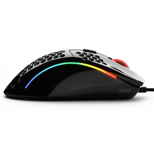 Glorious Model D GLRGD-GBLACK 12000 DPI 6 Tuş RGB Optik Parlak Siyah Kablolu Gaming (Oyuncu) Mouse