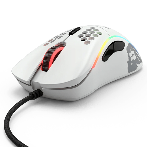 Glorious Model D GLRGD-WHITE 12000 DPI 6 Tuş RGB Optik Mat Beyaz Kablolu Gaming (Oyuncu) Mouse