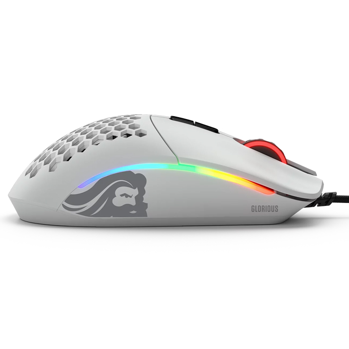 Glorious Model I GLO-MS-I-MW 19000 DPI 9 Tuş RGB Optik Mat Beyaz Kablolu Gaming (Oyuncu) Mouse