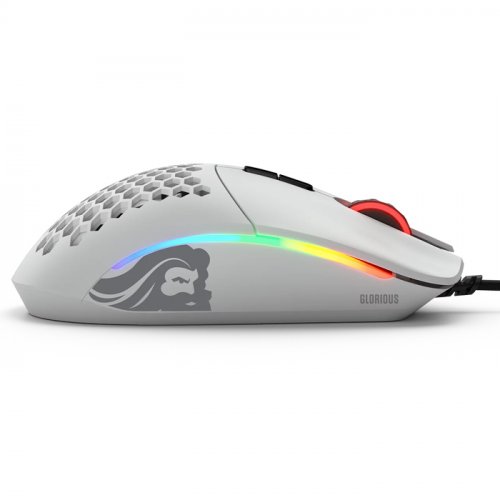 Glorious Model I GLO-MS-I-MW 19000 DPI 9 Tuş RGB Optik Mat Beyaz Kablolu Gaming (Oyuncu) Mouse