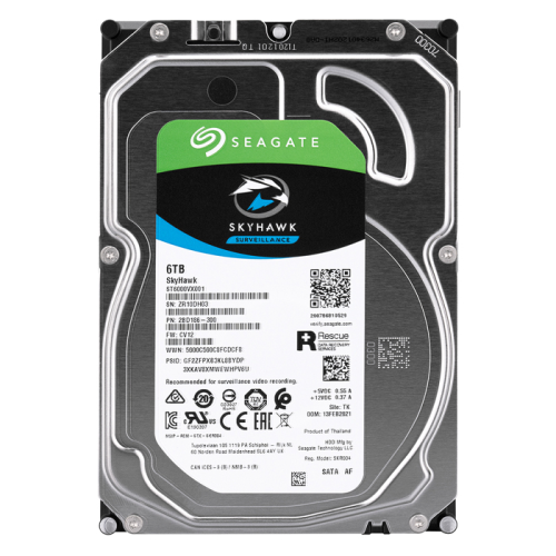 Seagate Skyhawk Surveillance ST6000VX001 6TB 256MB 3.5” SATA 3 7/24 Güvenlik Diski