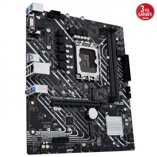 Asus Prime H610M-E D4-CSM Intel H610 Soket 1700 DDR4 3200MHz mATX Gaming (Oyuncu) Anakart