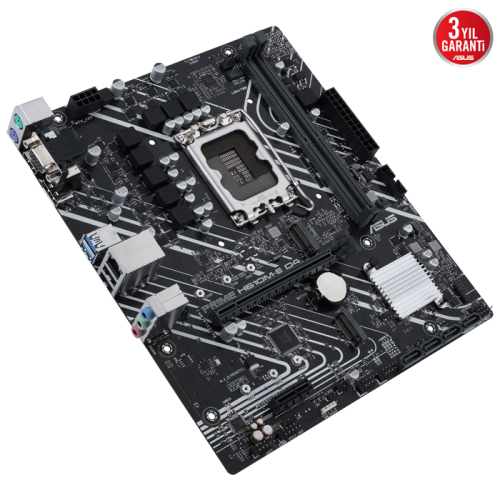 ASUS Prime H610M-E D4-CSM Intel H610 Soket 1700 DDR4 3200MHz mATX Gaming (Oyuncu) Anakart