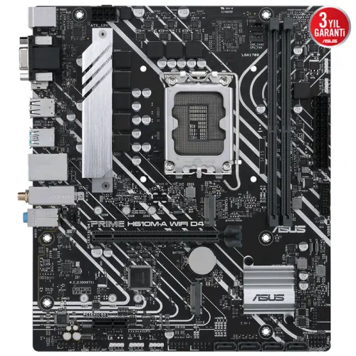 Asus Prime H610M-A WIFI D4 Intel H610 Soket 1700 DDR4 3200MHz mATX Gaming (Oyuncu) Anakart