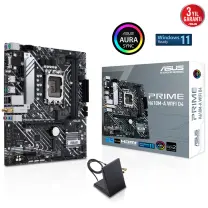 ASUS Prime H610M-A WIFI D4 Intel H610 Soket 1700 DDR4 3200MHz mATX Gaming (Oyuncu) Anakart