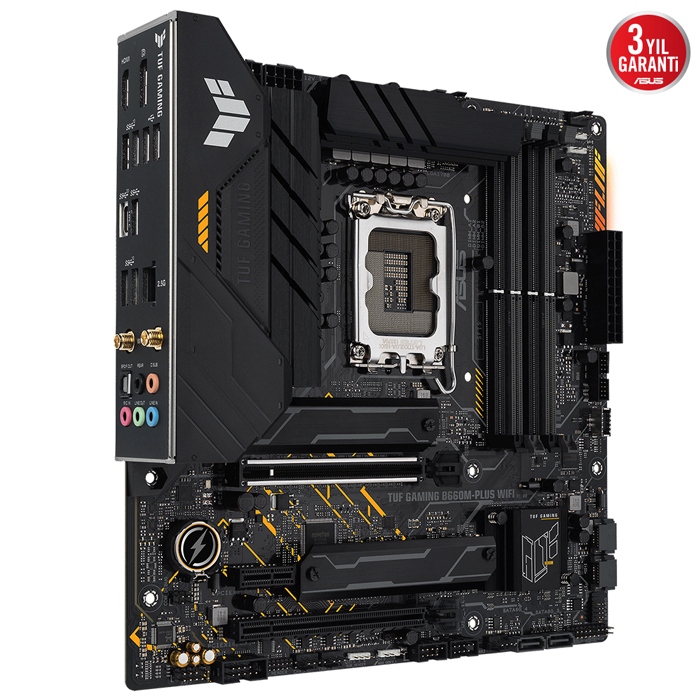 Asus TUF Gaming B660M-Plus WIFI Intel B660 Soket 1700 DDR5 6000(OC)MHz mATX Gaming (Oyuncu) Anakart