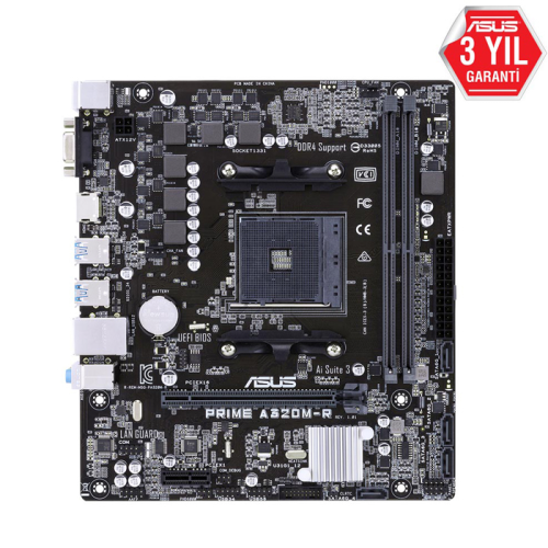 Asus Prime A320M-R-SI AMD A320 Soket AM4 DDR4 2666MHz mATX Gaming (Oyuncu) Anakart