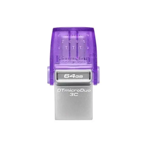 Kingston DataTraveler MicroDuo 3C DTDUO3CG3/64GB 64GB USB 3.2 Gen 1 Flash Bellek