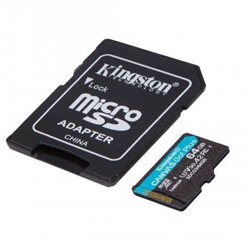 Kingston Canvas Go Plus SDCG3/64GB 64GB microSDXC MicroSD Hafıza Kartı