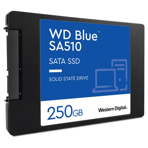 WD Blue SA510 WDS250G3B0A 250GB 555/440MB/s 2.5″ SATA 3 SSD Disk