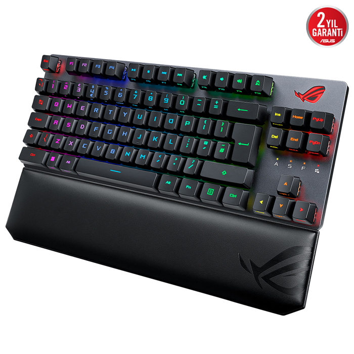 Asus ROG Strix Scope RX TKL Wireless Deluxe ROG RX Red Optik Mekanik Switch RGB Kablosuz Gaming (Oyuncu) Klavye