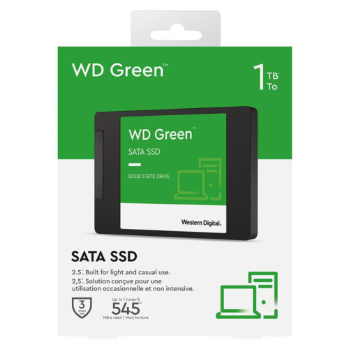 WD Green WDS100T3G0A 1TB 545MB/s 2.5″ SATA 3 SSD Disk