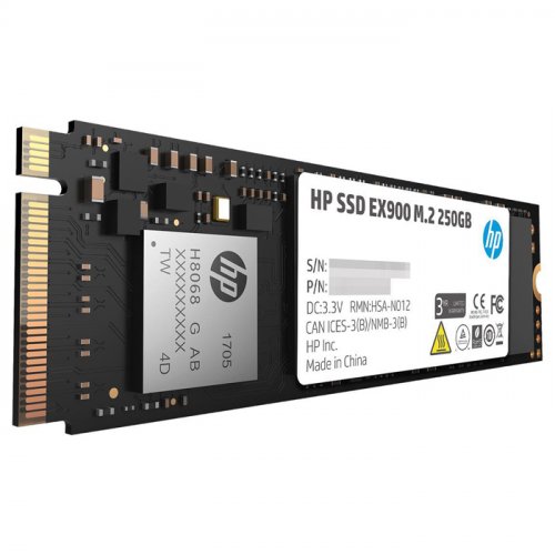 HP EX900 2YY43AA 250GB 2100/1300MB/s PCIe NVMe M.2 SSD Disk