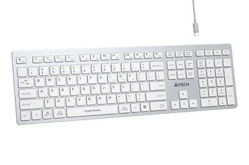 A4 Tech FBX50C TR Q Beyaz Kablosuz Şarjlı Klavye