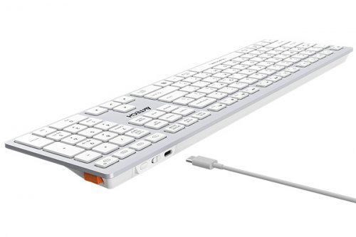 A4 Tech FBX50C TR Q Beyaz Kablosuz Şarjlı Klavye