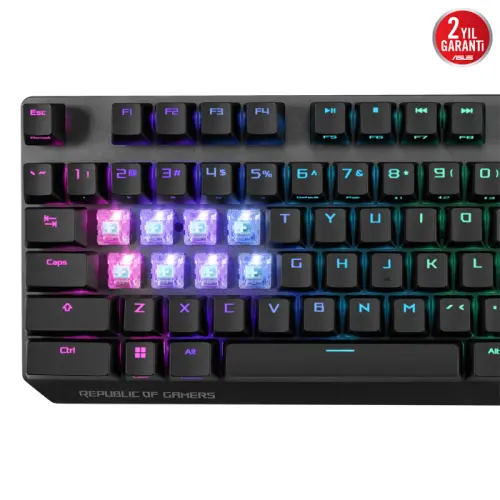 Asus ROG Strix Scope NX Wireless Deluxe ROG NX Red Switch RGB Mekanik Kablosuz Gaming (Oyuncu) Klavye