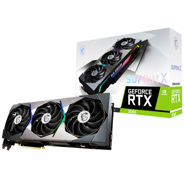 MSI GeForce RTX 3080 SUPRIM X 12G LHR 12GB GDDR6X 384Bit DX12 Gaming (Oyuncu) Ekran Kartı