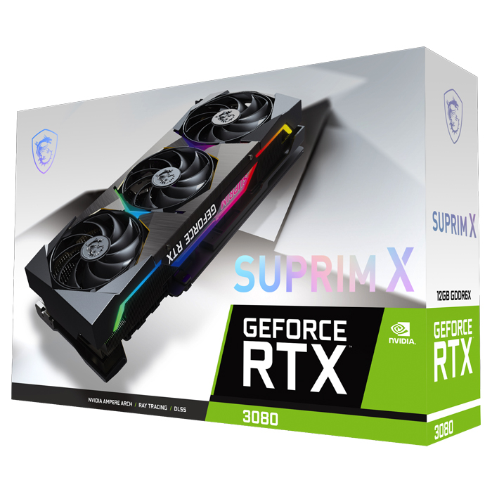 MSI GeForce RTX 3080 SUPRIM X 12G LHR 12GB GDDR6X 384Bit DX12 Gaming (Oyuncu) Ekran Kartı