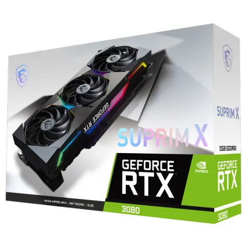 MSI GeForce RTX 3080 SUPRIM X 12G LHR 12GB GDDR6X 384Bit DX12 Gaming (Oyuncu) Ekran Kartı