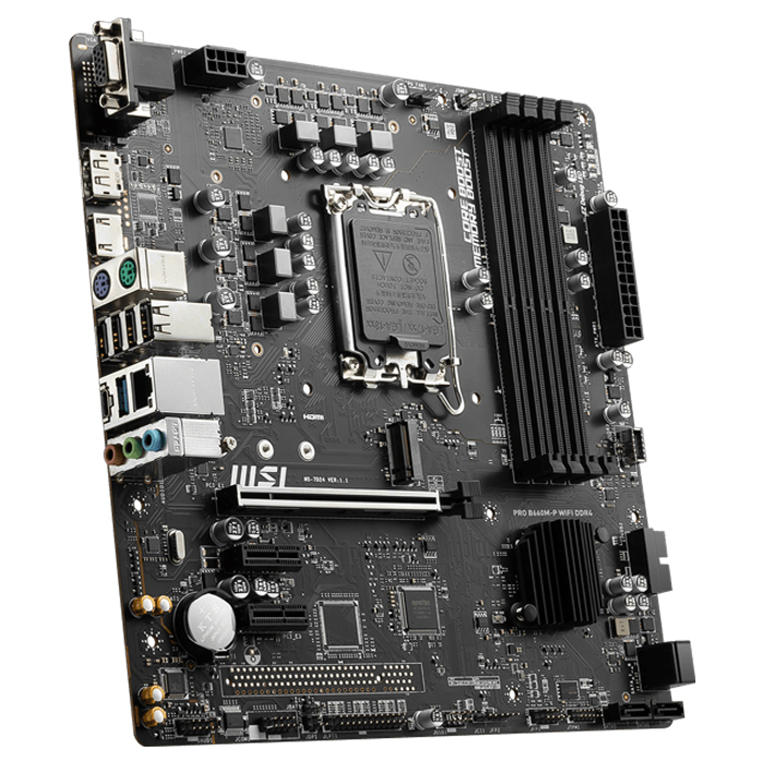 MSI PRO B660M-P WIFI DDR4 Intel B660 Soket 1700 DDR4 4600(OC)MHz mATX Gaming (Oyuncu) Anakart