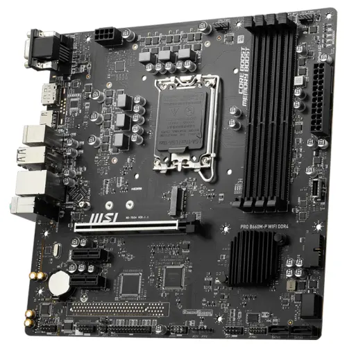 MSI PRO B660M-P WIFI DDR4 Intel B660 Soket 1700 DDR4 4600(OC)MHz mATX Gaming (Oyuncu) Anakart