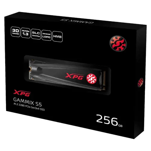 XPG Gammix S5 AGAMMIXS5-256GT-C 256GB 2100/1200MB/s PCIe NVMe M.2 SSD Disk