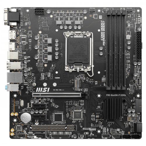 MSI PRO B660M-P DDR4 Intel B660 Soket 1700 DDR4 4600(OC)MHz mATX Gaming (Oyuncu) Anakart