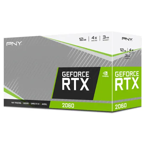 PNY GeForce RTX 2060 12GB Uprising Dual Fan VCG206012DFMPB 12GB GDDR6 192Bit DX12 Gaming (Oyuncu) Ekran Kartı