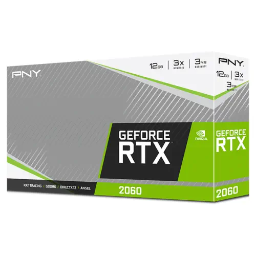 PNY GeForce RTX 2060 12GB Revel Dual Fan VCG206012DFPPB 12GB GDDR6 192Bit DX12 Gaming (Oyuncu) Ekran Kartı