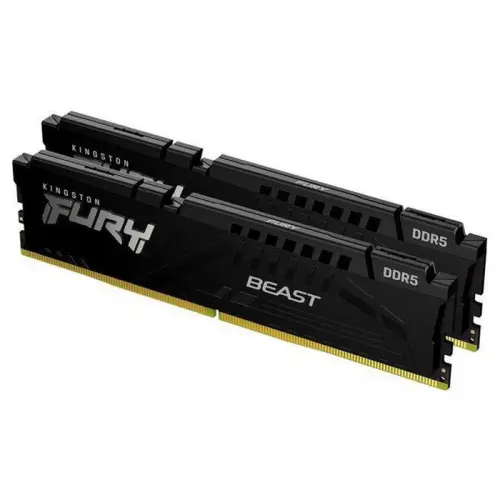 Kingston Fury Beast KF552C36BBEK2/32 32GB (2x16GB) DDR5 5200MHz CL36 Siyah Gaming Ram (Bellek)