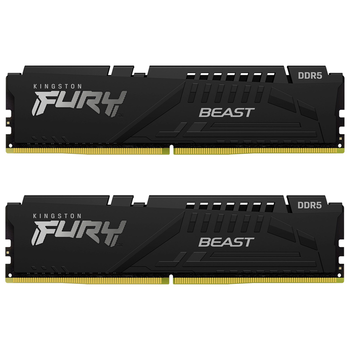 Kingston Fury Beast KF552C36BBEK2/32 32GB (2x16GB) DDR5 5200MHz CL36 Siyah Gaming Ram (Bellek)