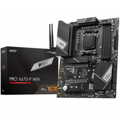MSI PRO X670-P WIFI AMD X670 Soket AM5 DDR5 6600(OC)MHz ATX Gaming (Oyuncu) Anakart