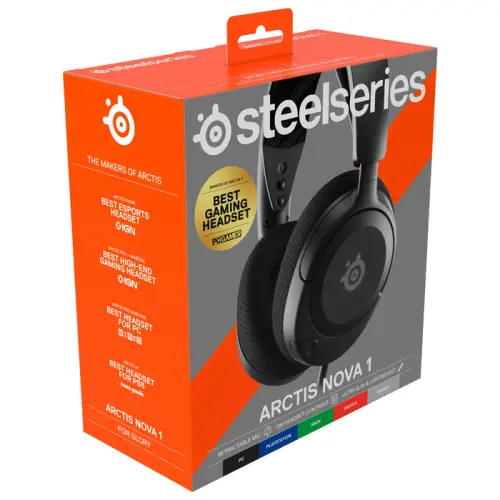 SteelSeries Arctis Nova 1 Black SSH61606 Mikrofonlu Siyah Kablolu Gaming (Oyuncu) Kulaklık