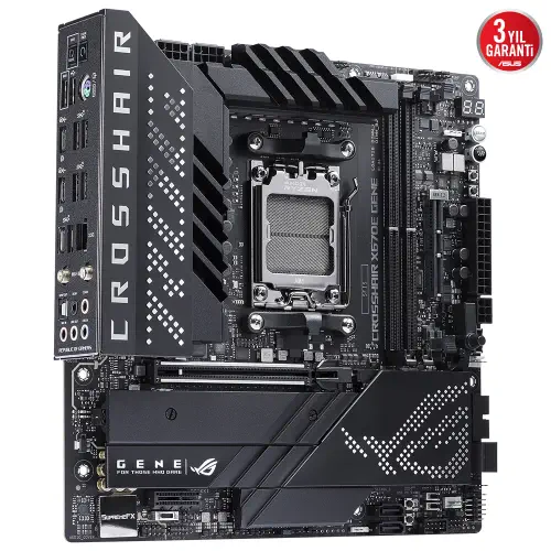 Asus ROG Crosshair X670E Gene AMD X670 Soket AM5 DDR5 6400(OC)MHz mATX Gaming (Oyuncu) Anakart