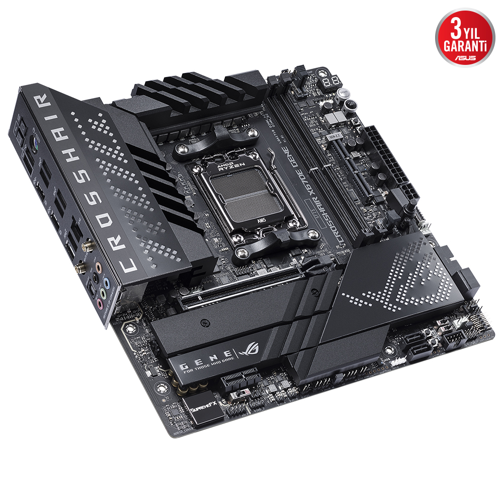 ASUS ROG Crosshair X670E Gene AMD X670 Soket AM5 DDR5 6400(OC)MHz mATX Gaming (Oyuncu) Anakart