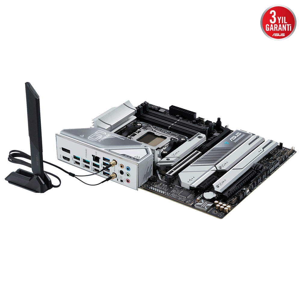 ASUS Prime X670E-Pro WIFI AMD X670 Soket AM5 DDR5 6400(OC)MHz ATX Gaming (Oyuncu) Anakart