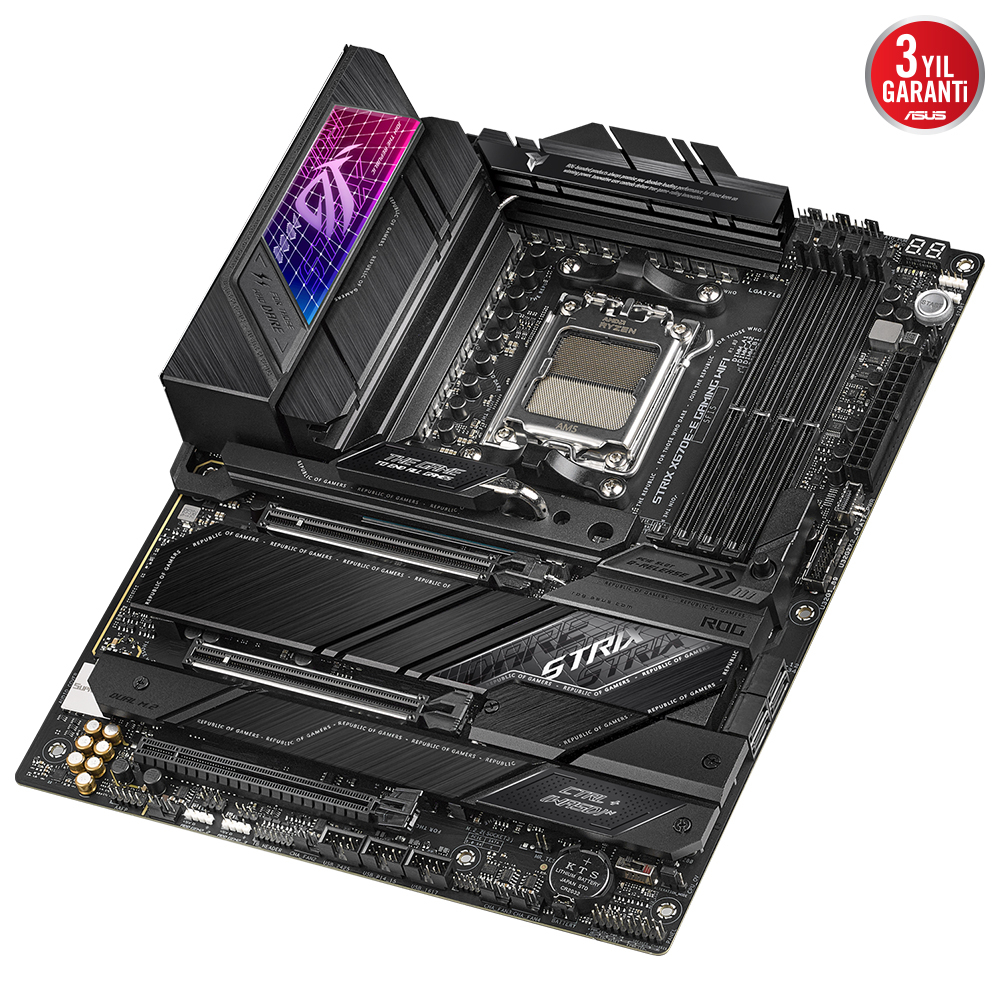 ASUS ROG Strix X670E-E Gaming WIFI AMD X670 Soket AM5 DDR5 6400(OC)MHz ATX Gaming (Oyuncu) Anakart