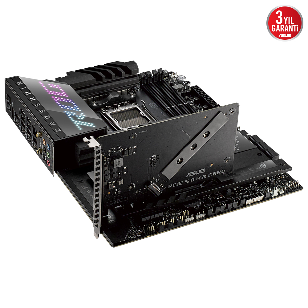ASUS ROG Crosshair X670E Hero AMD X670 Soket AM5 DDR5 6400(OC)MHz ATX Gaming (Oyuncu) Anakart