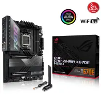 ASUS ROG Crosshair X670E Hero AMD X670 Soket AM5 DDR5 6400(OC)MHz ATX Gaming (Oyuncu) Anakart
