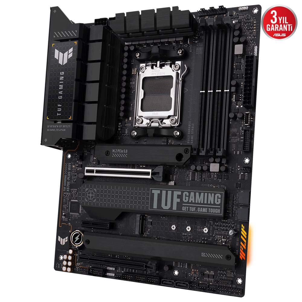 ASUS TUF Gaming X670E-Plus WIFI AMD X670 Soket AM5 DDR5 6400(OC)MHz ATX Gaming (Oyuncu) Anakart