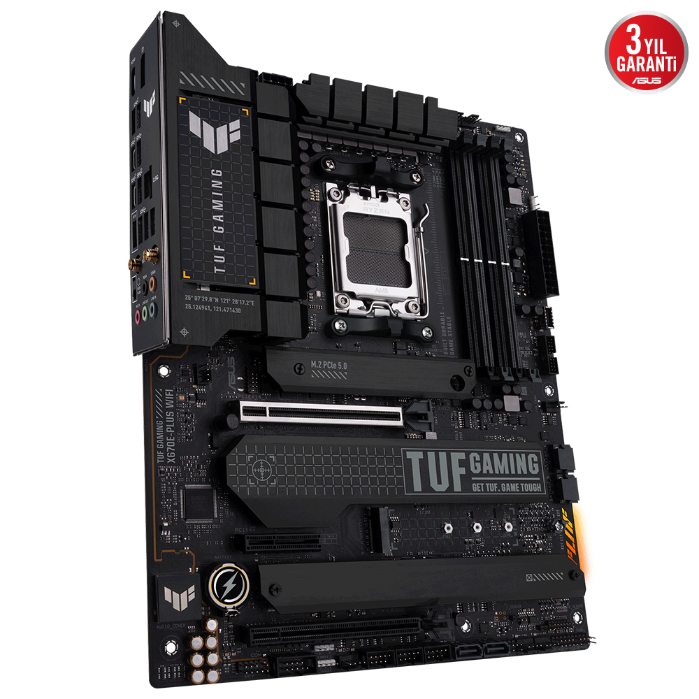 ASUS TUF Gaming X670E-Plus WIFI AMD X670 Soket AM5 DDR5 6400(OC)MHz ATX Gaming (Oyuncu) Anakart
