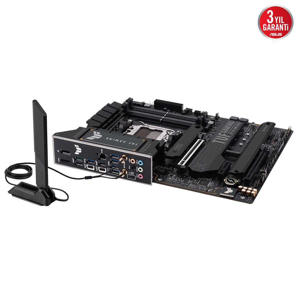ASUS TUF Gaming X670E-Plus WIFI AMD X670 Soket AM5 DDR5 6400(OC)MHz ATX Gaming (Oyuncu) Anakart