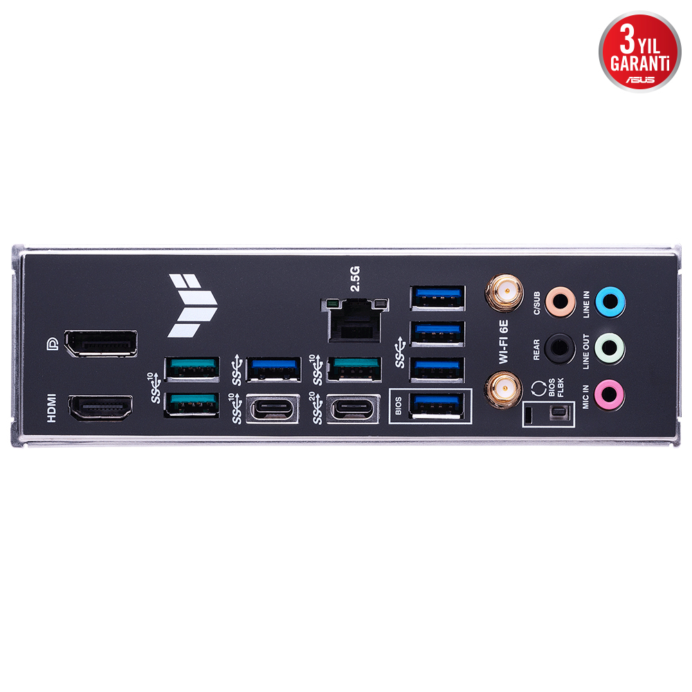 ASUS TUF Gaming X670E-Plus WIFI AMD X670 Soket AM5 DDR5 6400(OC)MHz ATX Gaming (Oyuncu) Anakart