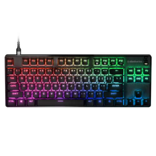 SteelSeries Apex 9 TKL SSK64848 İng Q (UK) OptiPoint Optik Switch RGB Kablolu Gaming (Oyuncu) Klavye