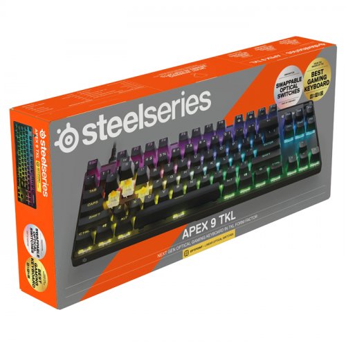 SteelSeries Apex 9 TKL SSK64848 İng Q (UK) OptiPoint Optik Switch RGB Kablolu Gaming (Oyuncu) Klavye
