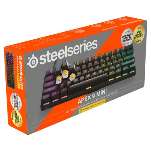 SteelSeries Apex 9 Mini SSK64838 İng Q (UK) OptiPoint Optik Switch RGB Kablolu Gaming (Oyuncu) Klavye