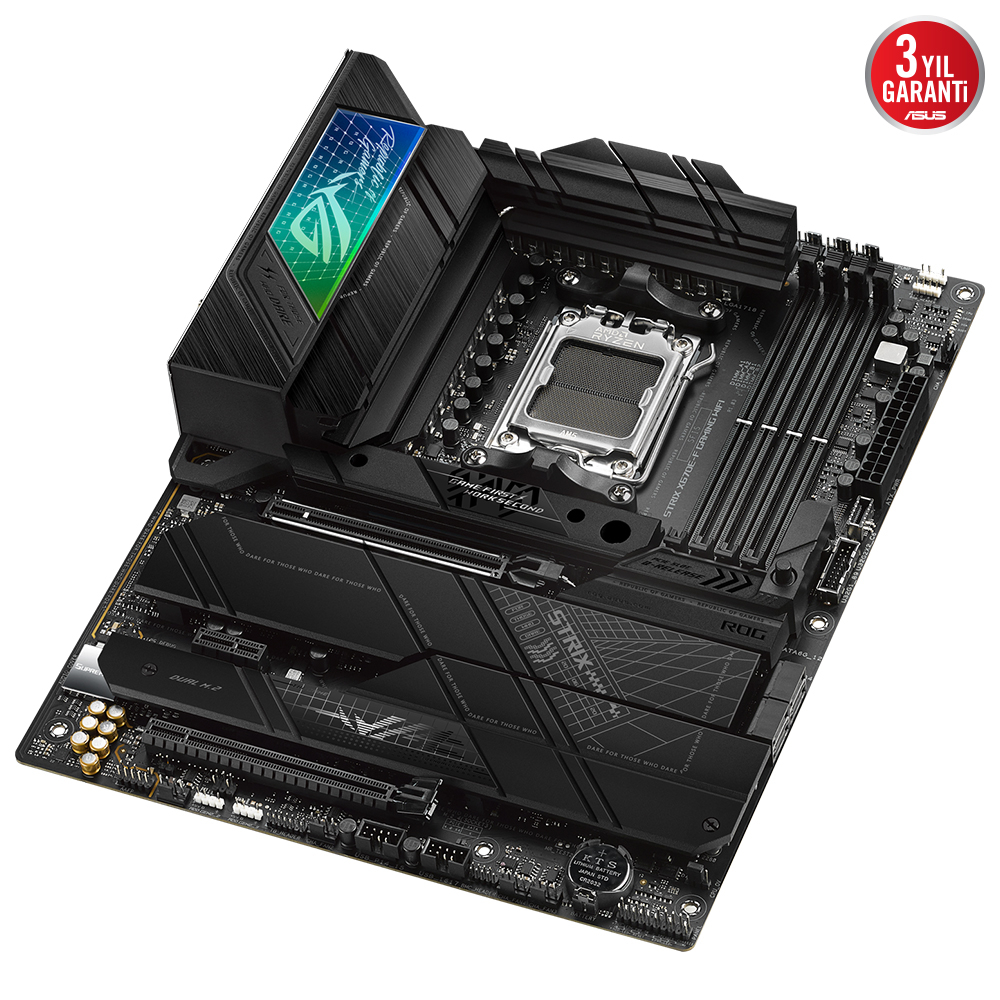 ASUS ROG Strix X670E-F Gaming WIFI AMD X670 Soket AM5 DDR5 6400(OC)MHz ATX Gaming (Oyuncu) Anakart