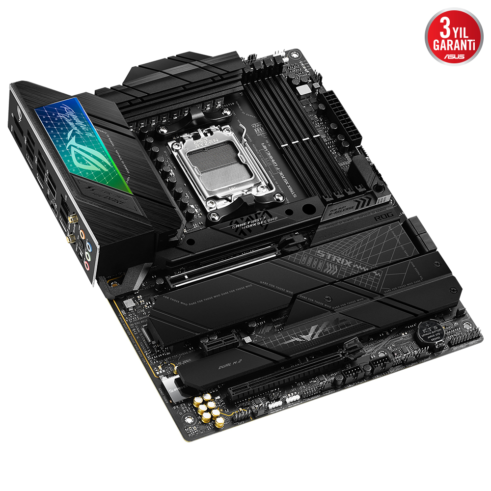 ASUS ROG Strix X670E-F Gaming WIFI AMD X670 Soket AM5 DDR5 6400(OC)MHz ATX Gaming (Oyuncu) Anakart